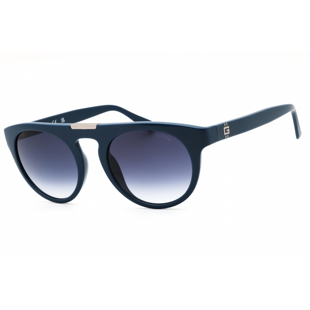 NWT Guess GU00275-90W Blue Round 52mm Sunglasses